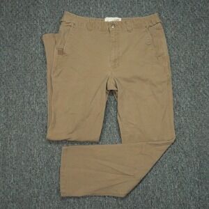 Duck Camp Pants Mens 33x30 Brown Hiking Hunting Outdoors Cordura Canvas‎ Brush